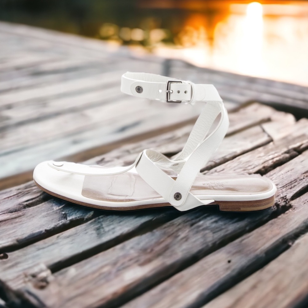 Authentic Hermes leather Sandals size 10.5
